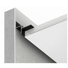 Безрамный теневой профиль FerGipps черный ТП 129 УТ000002538 3