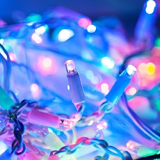 Уличная светодиодная гирлянда Eurosvet Бахрома 230V 100-101 мульти с эффектом мерцания 4