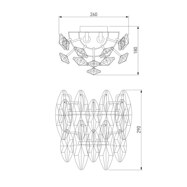 Бра Bogates Onyx 372/2 Strotskis изображение 2 Бра Bogates Onyx 372/2 Strotskis Фото № 2