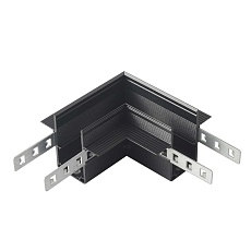 Соединитель для магнитного встраиваемого шинопровода для ГКЛ12,5 мм угловой Crystal Lux CLT 0.223 11 BL 1