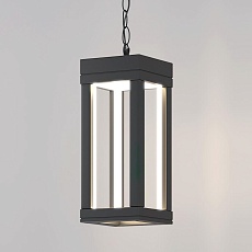 Уличный подвесной светодиодный светильник Elektrostandard Frame 1528 Techno Led серый a051858