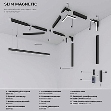 Трековый светодиодный светильник Elektrostandard Slim Magnetic 85013/01 a057201 2
