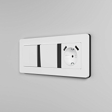 Рамка Werkel Split на 3 поста белый/черный W0033068 4690389208232 5