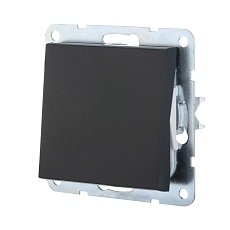 Переключатель LK Studio 1-кл., на 2 направления (схема 6) 16 A, 250 B (черный бархат) LK80 840308-1 1