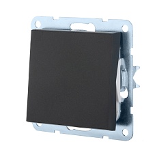 Переключатель LK Studio 1-кл., перекрестный (схема 7) 16 A, 250 B (черный бархат) LK80 840608-1 1