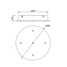 Потолочное основание Mantra Modular Light Florones 9364 1
