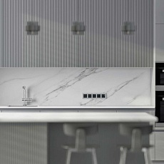 Рамка Werkel Slab на 5 постов серебро/софт W0052965 4690389207952 1