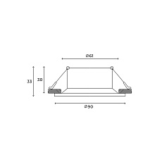 Встраиваемый светильник Hesby Lighting Hesby Glow IP20,50Вт, GU10, белый HSBL_0102 4