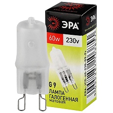 Лампа галогенная ЭРА G9 60W 2700K матовая G9-JCD-60-230V-FR C0027364 3