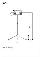 Прожектор светодиодный IEK СДО 06-2x50Ш 100W 6500K LPDO606-2X050-65-K02 1