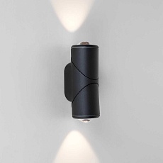 Уличный настенный светодиодный светильник Elektrostandard Gira 35127/D черный a056335