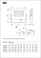 Прожектор светодиодный IEK СДО 07-10 10W 6500K LPDO701-10-K03 1