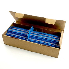 Зажим пружинный, 6-проводной проходной ЗНИ - 2,5 ,JXB PT 2,5, синий LD579-2-25 49256 2