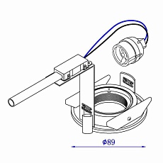 Встраиваемый светильник Lucide Eas 10910/01/12 1