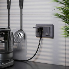 Рамка для двойной розетки Werkel Stream графит W0082104 4690389162541 1