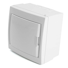 Бокс настенный Stekker EBX50-3/04-20 4 модуля, белый, пластик, серия Standart 49641