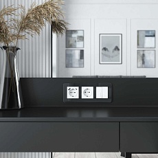 Выключатель двухклавишный с подсветкой Werkel W1120141 4690389197284 1