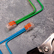 Универсальная клемма СМК 222-412, 2-проводная прозрачная 0,08-2,5/4 мм² (блистер 5 шт./уп.) REXANT 06-0203-A5 1