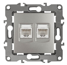 Розетка информационная 2XRJ45 ЭРА 12 12-3108-15 Б0019357