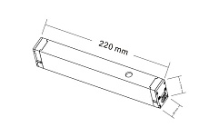 Адаптер для шинопровода Crystal Lux CLT 0.205 08 BL 1