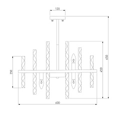 Подвесная люстра Bogates Hollis 367/9 Smart 2