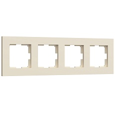 Рамка на 4 поста Werkel Slab айвори матовый W0042962 4690389193521