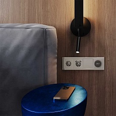 Рамка стеклянная Voltum S70 на 4 поста, (кашемир, стекло) VLS110403 2