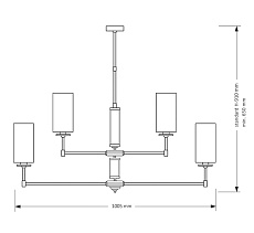 Подвесная люстра KUTEK MOOD Empoli EMP-ZWL-4(Z) 1