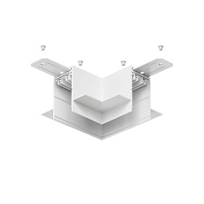 Коннектор L-образный потолок-потолок Denkirs Smart Hide TR2112-WH 2