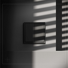 Выключатель встраиваемый Voltum S70 двухклавишный 10А, (черный матовый) VLS020108 4