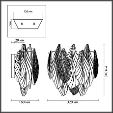 Бра Odeon Light LACE 5052/3W 1