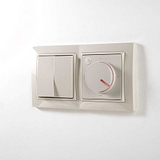 Выключатель двухклавишный Werkel слоновая кость W1120003 4690389155604