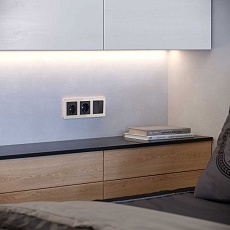 Рамка Werkel Acrylic на 3 поста айвори W0032743 4690389186295 3