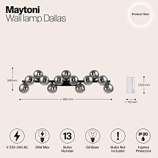 Бра Maytoni Dallas MOD547WL-13B 1