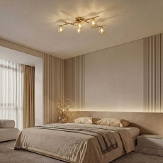 Потолочная люстра Eurosvet Liana 502001/5 латунь a072099 3