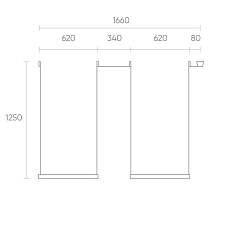 Комплект ременной трековой системы Denkirs Belty Set DK55SET04-02-BR 1