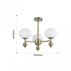 Потолочная люстра Arte Milano Neapolis70307 270307/3 GD 1