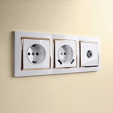 ТВ-розетка оконечная Werkel белый W1183001 4690389155390 2