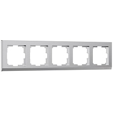 Рамка Werkel Stark на 5 постов серебро W0051865 4690389194979