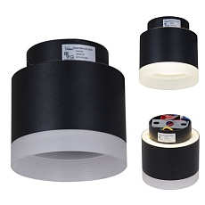 Потолочный светильник Reluce 53004-9.5-001IL GX53+LED3W BK 4