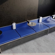 Рамка стеклянная Voltum S70 на 3 поста, (белый, стекло) VLS110301 1