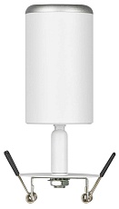 Светильник встраиваемый алюминиевый ЭРА KL106 WH/SL под лампу MR16 GU10 белый/серебро матовый Б0061634 2