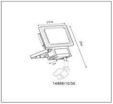 Прожектор светодиодный Lucide Led Projectors-IR 10W 4000K 14890/10/30 2