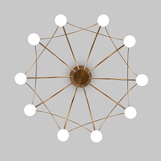 Подвесная светодиодная люстра Eurosvet Ragno 90030/10 LED золото 1