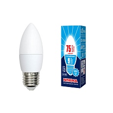 Лампа светодиодная E27 9W 4000K матовая LED-C37-9W/NW/E27/FR/NR UL-00003806 1