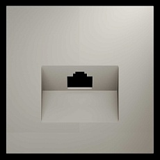 Накладка для розетки компьютерной RJ45 кат.6 S70 (кашемир) Voltum VLS001303 1