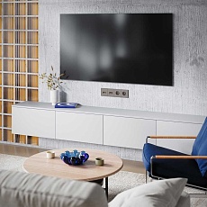 Накладка для розетки акустической 4-местной , S70 (капучино) Voltum VLS001514 4