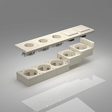 Коробка для накладного монтажа Werkel слоновая кость W8000003 4690389170836 2