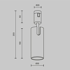 Трековый светильник  Maytoni Technical Focus Led TR144-1-12W3K-W-B 1