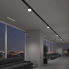 Подвесной трековый светодиодный светильник Elektrostandard Slim Magnetic Lars 12W 4200K 85033/01 черный a062130 2